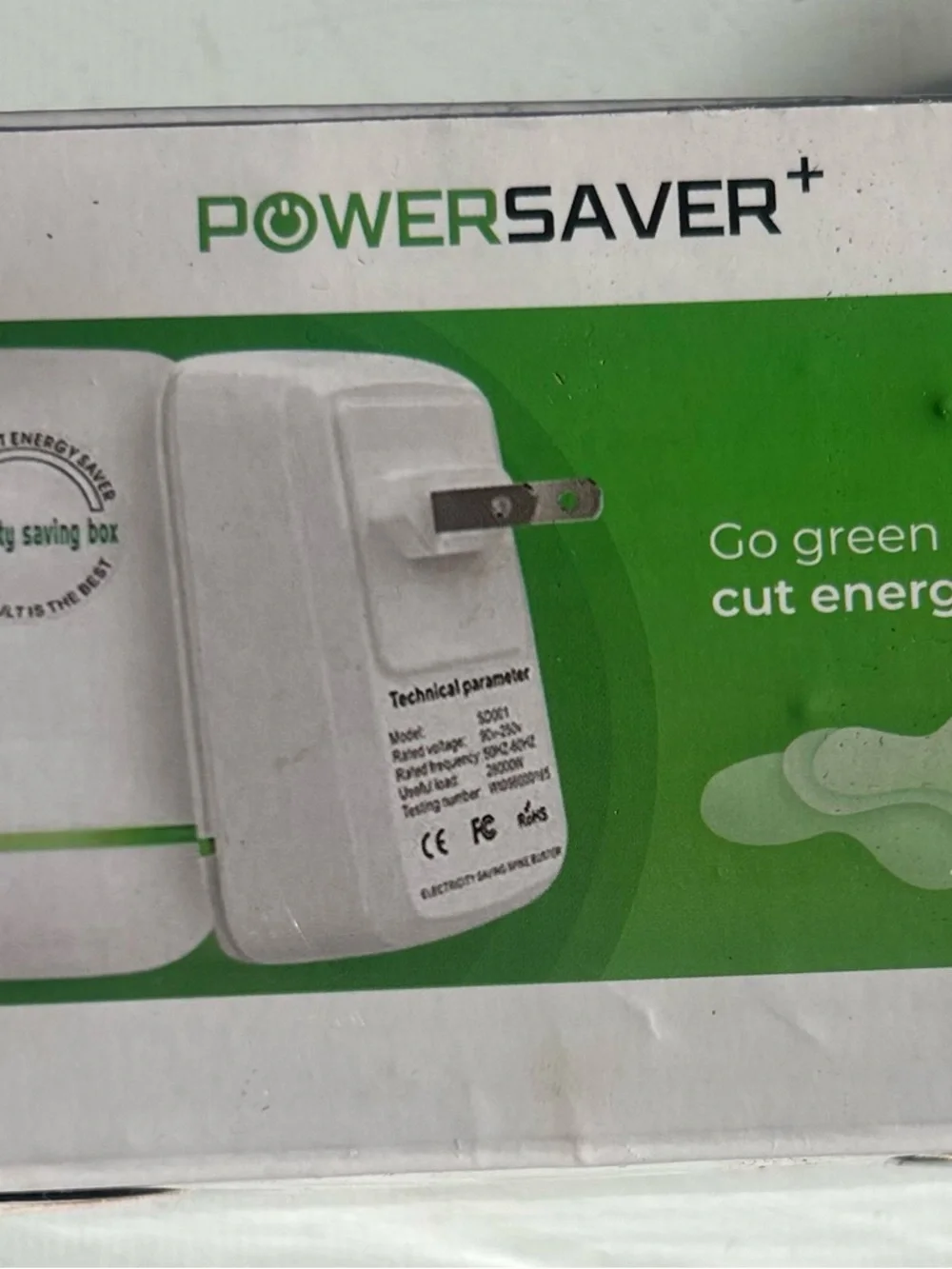 White Energy Saving Adapter -